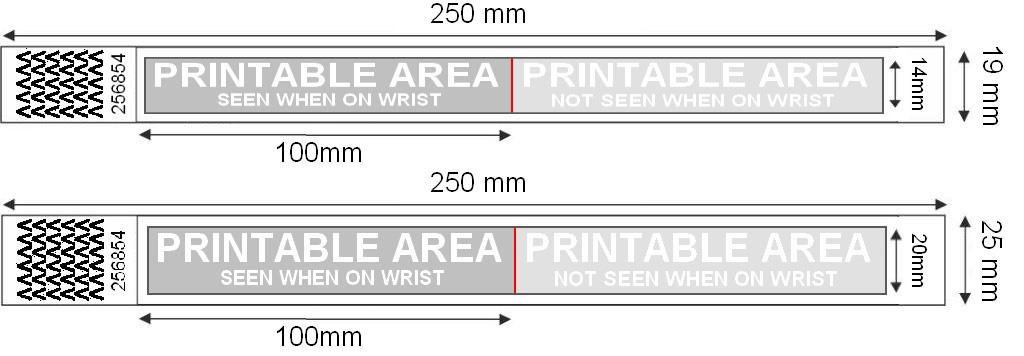 The printable area