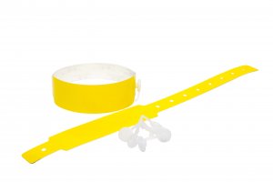 100 Plain Thermal Wristbands (Yellow)