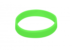 10 Green Silicon Wristbands (PLAIN)