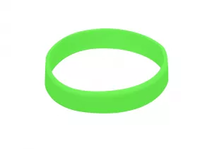 100 Light Blue Silicon Wristbands (PLAIN)