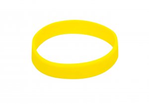 10 Yellow Silicon Wristbands (PLAIN)