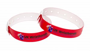 10000 Custom printed Red L Shaped Wristbands