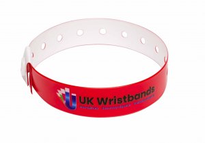 10000 Custom printed Red L Shaped Wristbands