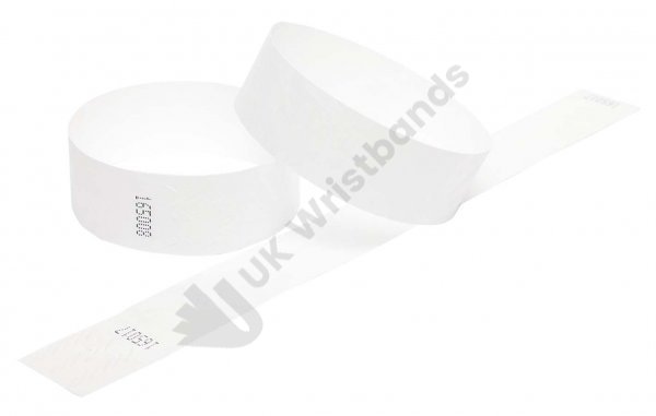 Clearance 1000 White Tyvek Wristbands