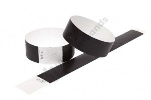 Clearance 1000 Black Tyvek Wristbands