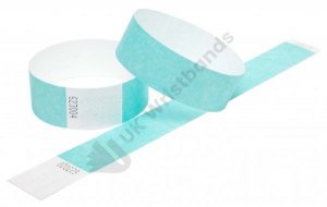 Clearance 1000 Aqua Tyvek Wristbands