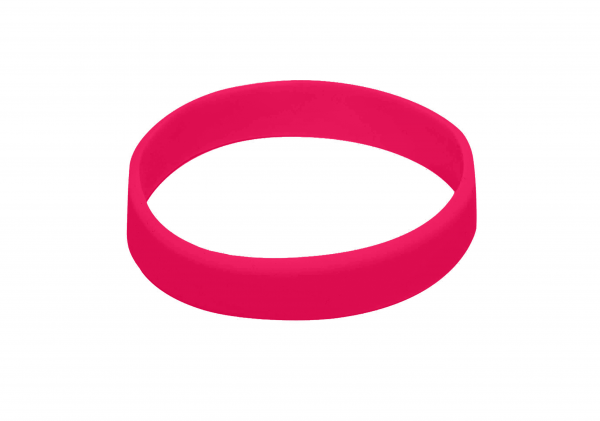 10 Red Silicon Wristbands (PLAIN)