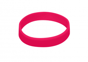 500 Red Silicon Wristbands (PLAIN)