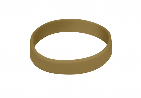 100 Custom Printed Gold Silicon Wristbands