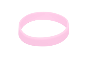 10 Baby Pink Silicon Wristbands (PLAIN)