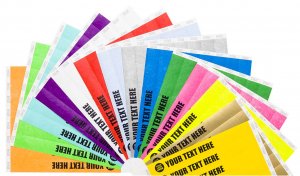 50 Custom Printed Premium Tyvek Wristbands